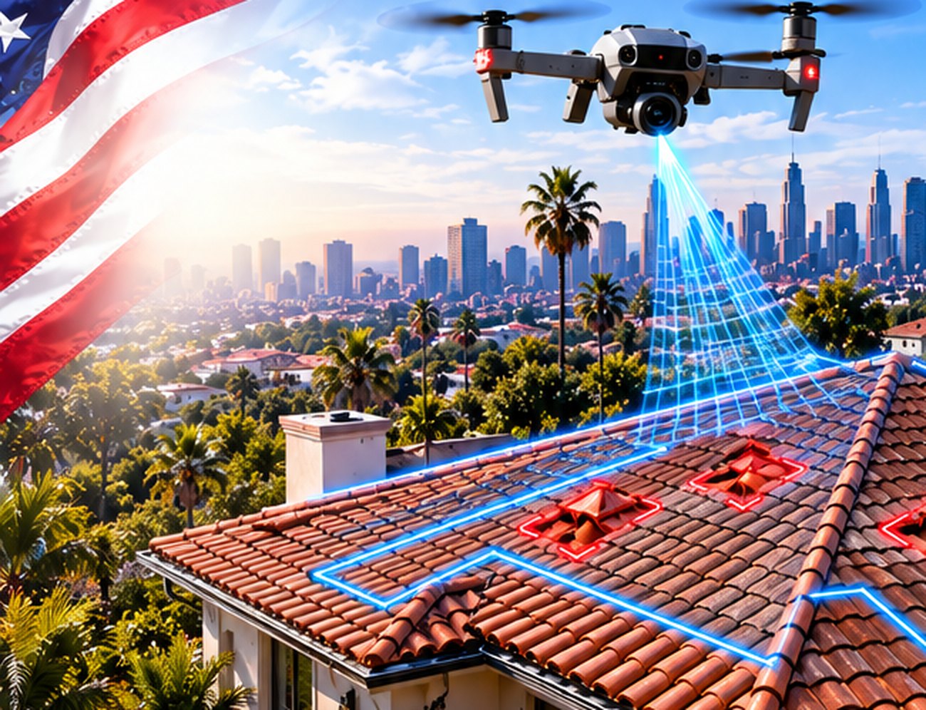 Drone roof inspection for a Laguna Beach roof insurance claim &mdash; Free Roof Program Laguna Beach