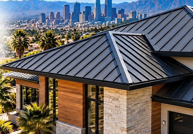 Custom build with a standing seam metal roof &mdash; Metal Roofing Montebello