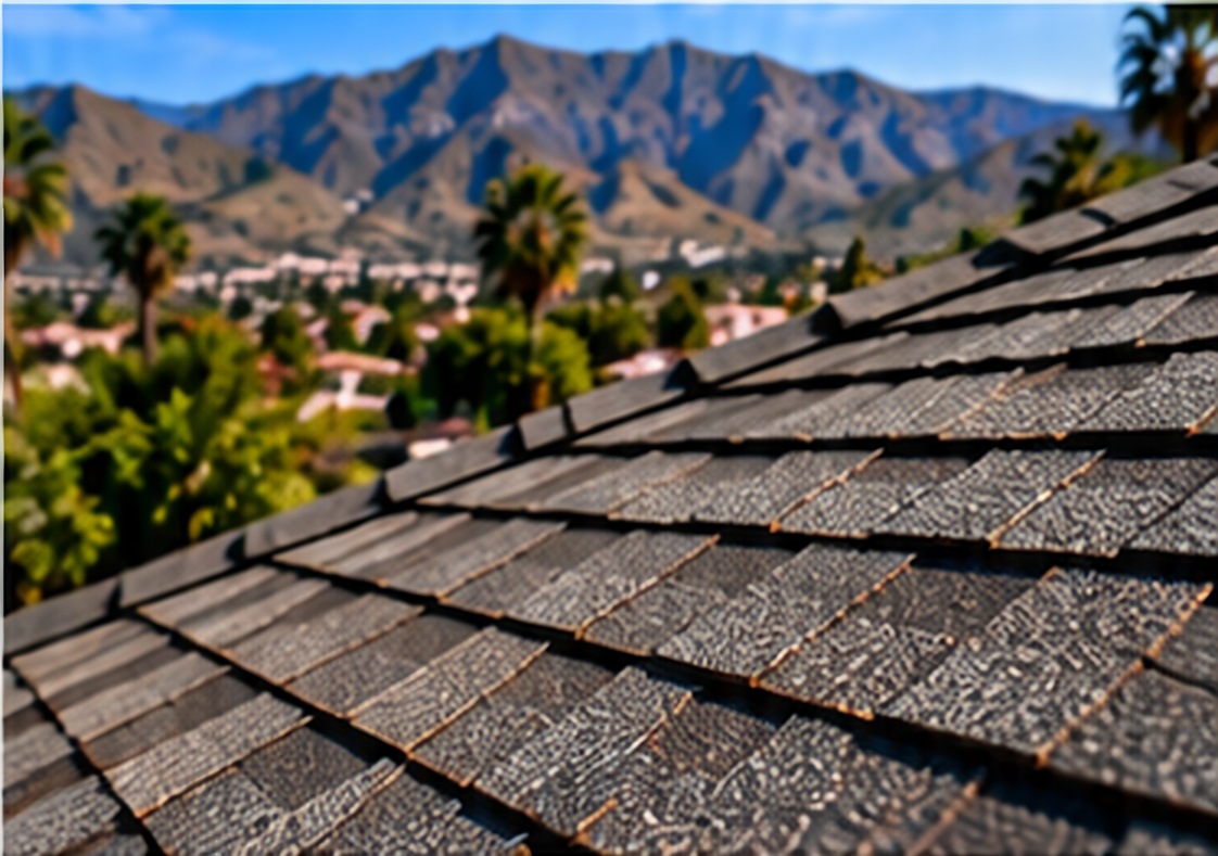 Asphalt shingle roof above the Carson hillside &mdash; Shingle Roofing Carson