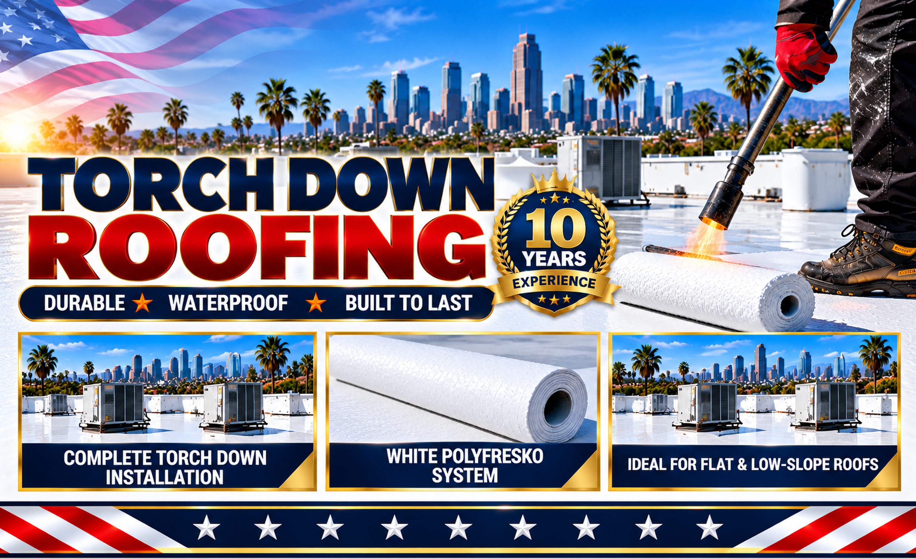 Torch down roofing &mdash; durable, waterproof, built to last &mdash; Hermosa Beach Roofing